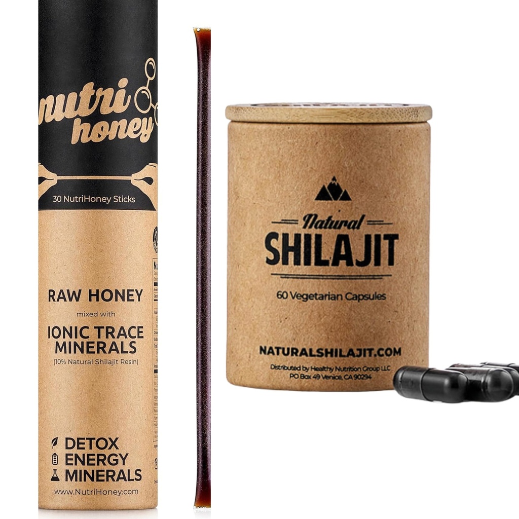 SHILAJIT NATUREL Capsules (1-2 mois d'approvisionnement)