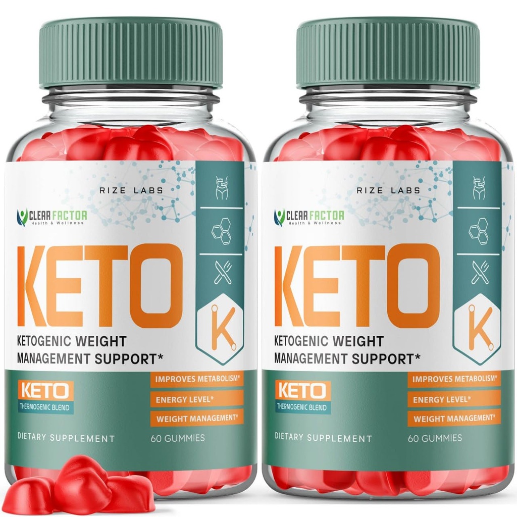 (2 Pack) Heldere Factor Keto ACV Gummies - Heldere Factor voor Geavanceerde Gewichtsverlies, Keto + ACV Gummy, Heldere Factor Maximale Sterkte Supplement, ClearFactor Gummies Reviews (120 Gummies)