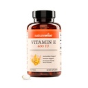 NatureWise Vitamin E 400 IE Softgels (180mg DL-Alpha) - Zuivel, Gluten en Sojavrij - Antioxidant-Rich Dieetsupplement voor huid-, hart- en immuungezondheidsondersteuning - 4-maands levering, 120 Tel.