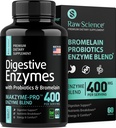 Digestieve enzymen met probiotica voor vrouwen en mannen Digestieve gezondheid - Bloating Relief, Gut Health Supplementen: Bromelain, Papaya Enzyme, Acidophilus Probiotic, Lactase Enzymen voor spijsvertering - 60 pillen