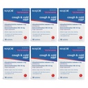 MAJOR Hoesten en koude HBP tabletten - Antihistamine en hoest Suppressant voor mensen met hoge bloeddruk - Dextromethorfan HBr, Chlorpheniramine Maleaat - 16 Tel (6 Verpakking)