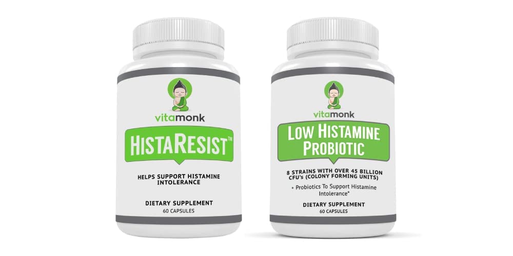 HistaResist™ Histamine Blocker for Histamine Intolerance and Low Histamine Probiotics - Fight Histamine Intolerance and Support Balanced Gut Health