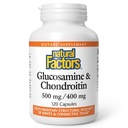Natuurlijke factoren, Glucosamine & Chondroitine, ondersteunt gezonde gewrichten en connectief weefsel, 120 capsules