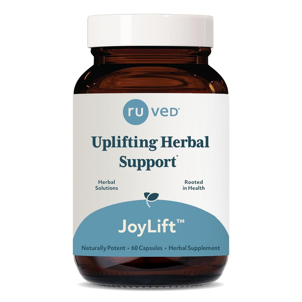 ruved JoyLift - Saffraan en Ashwagandha Supplementen, verheffende formule voor vrouwen en mannen, kruidenondersteuning voor volwassenen - 60 Vegetarische Capsules (1 telling)