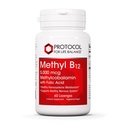 Protocole de méthyle B12 5 000 mcg - Vitamine B12 pour le métabolisme de l'homocystéine* - soutient la santé cérébrale et le système nerveux sain* - Kosher, Halal et végétalien - 60 Lozenges