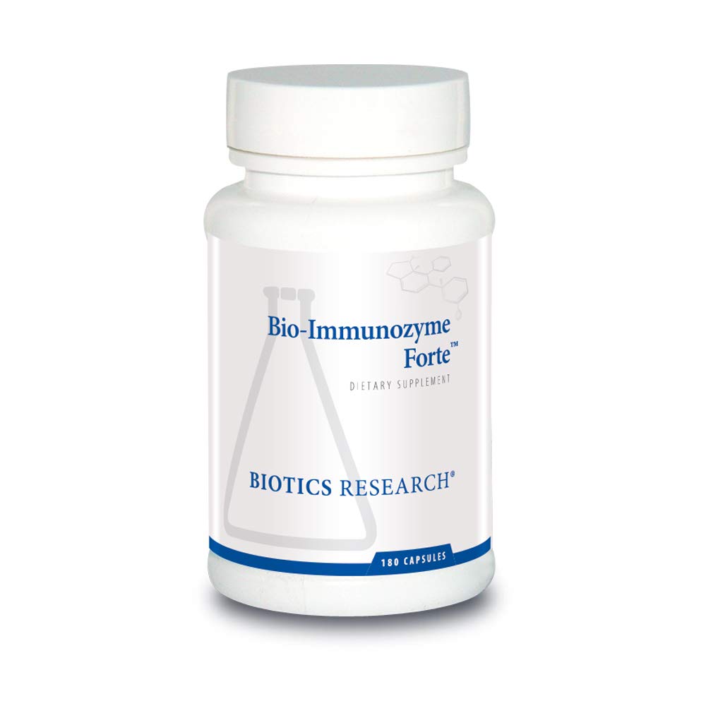 Recherche en biotique Bio Immunozyme Forte Multivitamine, Echinacea, Cayenne Pepper, Lactobacillus acidophilus, Botaniques, Probiotiques, Amino Acides, Organes/Glandulaires pour système immunitaire Santé 180 Capsules