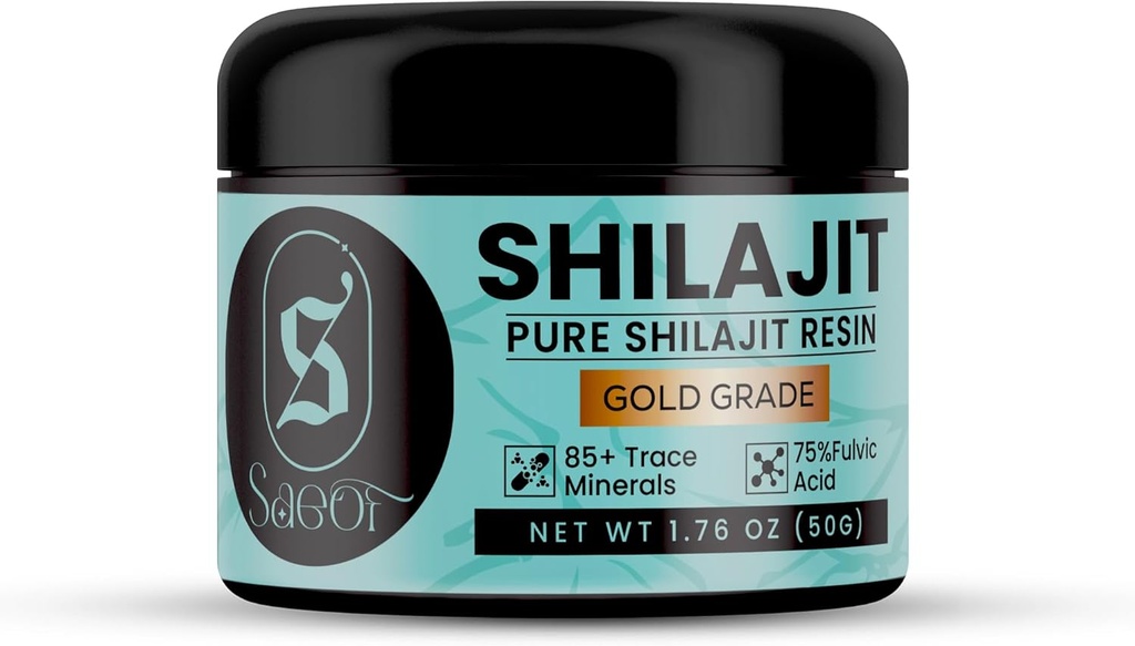 Biologische Pure Himalaya Shilajit Resin Gold for Men & Women 