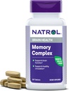 Natrol Geheugen Complex met Ginkgo Biloba 120 mg en B Vitaminen, Dieetsupplement voor Hersengezondheid en Geheugen Ondersteuning, 60 tabletten, 30 dagen levering