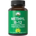 Methyl B12 Vitamine + Whole Food Blend van 25 Groenten en Vruchten voor Max Absorptie. Vegan Vitamin B12 Methylcobalamine - Methyl B-12 Supplement voor energie, focus en verlichting. 30 dagen toelevering Capsules