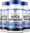(3 Pack) Recharge Glyco Capsules, Recharge Glyco-Optimizer pour la santé et le bien-être, All Natural Glyco Support, Officiel Glyco Optimizer, RechargeGlyco Reviews (180 Capsules)