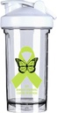 Lymphome non hodgkinien Sensibilisation au cancer 1 18 Once Shaker Bouteille Bouteille Mélangeur étanche Préentraînement Protéines Shakes Repas Shakes Bouteille 500ML/18 Oz Blanc
