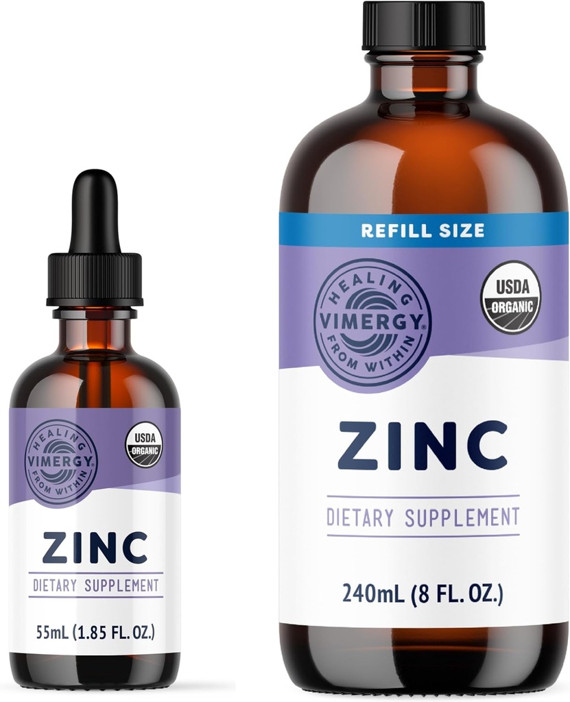 Vimergy Liquid Zink 55 ml en Zink Refill 240 ml - Bundel