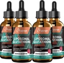 2000MG Liposomale Glutathion Liquid Drops, Ultra High Absorptie, Natural Detoxification, Immuun System & Skin Supprot*, L-Glutathione, Vitamine C & Hyaluronic Acid, Capsules Alternatief, 8,08 OZ