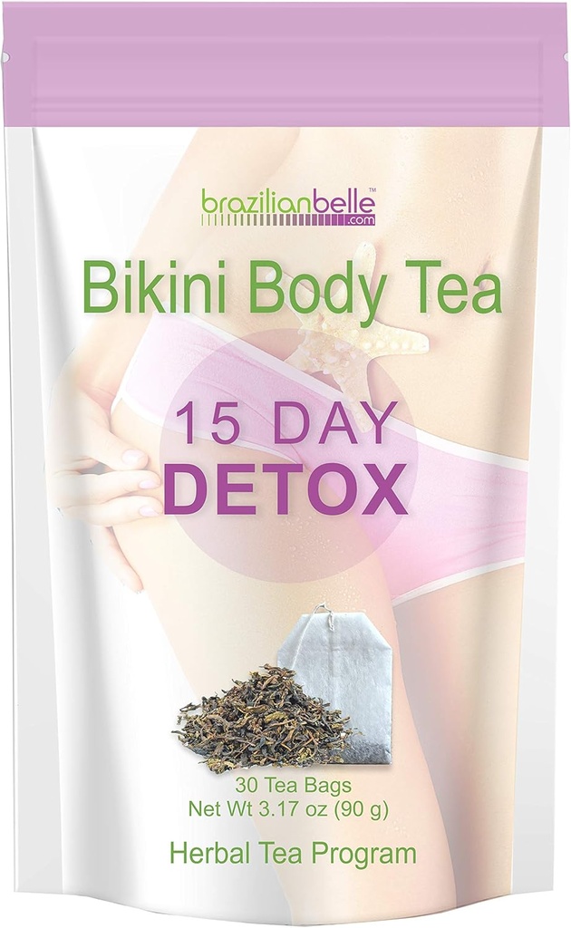 Bikini Body Detox Thee - Ontgifting, verhoogt energieniveaus, en verbetert Complexie (15 dagen Detox)