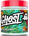 GHOST Greens Powder, Apple Cider - 30 Servers - 19 Superfood Greens & Reds Powder, Fruits, Groenten, Spirulina, & Chlorella, Prebiotica, 10 Miljard CFU Probiotica & Digestieve enzymen - Glutenvrije
