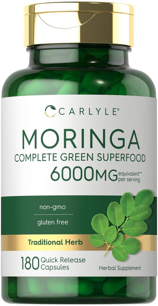 Carlyle Moringa Oleifera 180 Capsules 