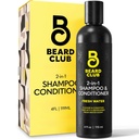 De Beard Club Heren 2 in 1 Shampoo en Conditioner Set - Sulfate Gratis, Moisturizing, Citrus Geparfumeerd voor krullende haarverzorging en droge Scalp Care