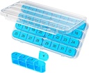 Daviky Monthly Pill Organizer 1 Time a Day, Month Pill Box Organizer 30 Day, 31 Day Daily Pill Case Once a Day, Travel Pill Organizer Monthly to Hold Vitamins, Supplements and Medication