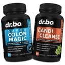 Colon Cleanser Detox & Candi reinigen pillen - 15 dagen Colon reinigen pillen met Probiotische & Oregano ondersteuning supplement Caprylzuur complex voor Gut Bowel beweging, poep intestinale maag opgeblazen