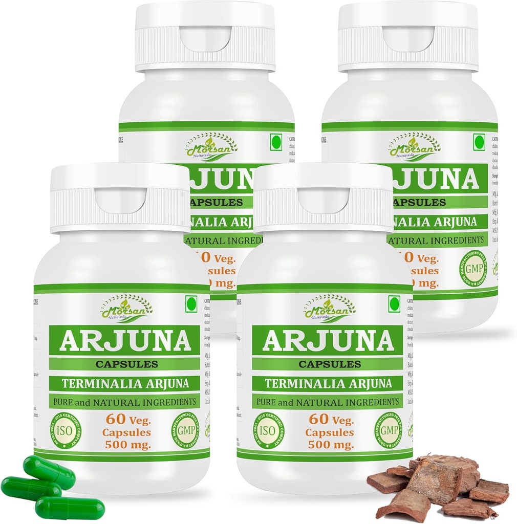 Natuurlijke en Pure Kruiden Terminalia ARJUNA (Arjuna) Extract Capsules 
