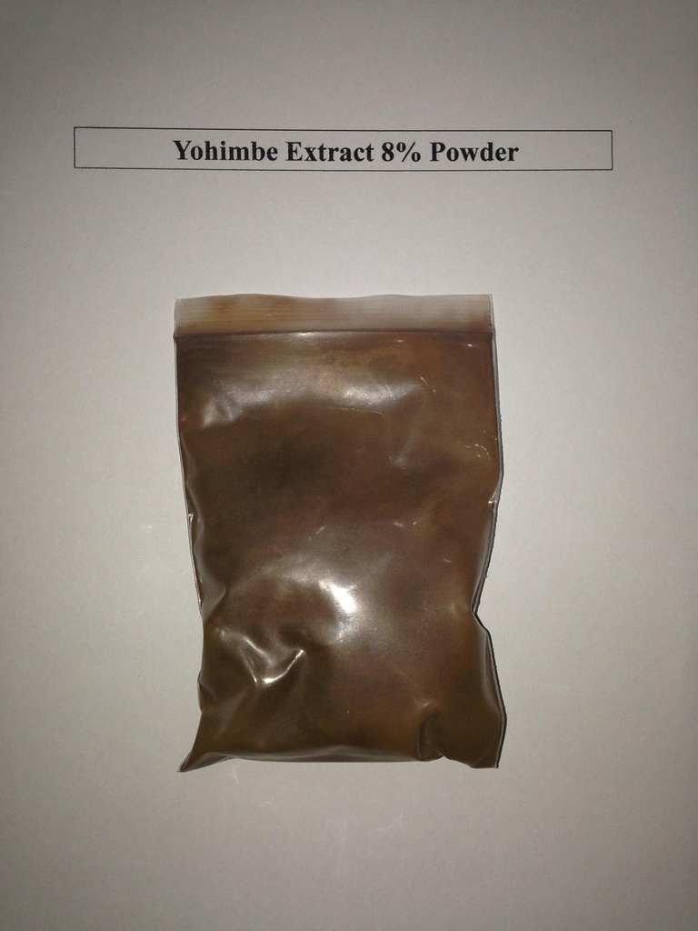 8 % yohimbine Yohimbe Extrait d'écorce poudre/aphrodine 100 grammes