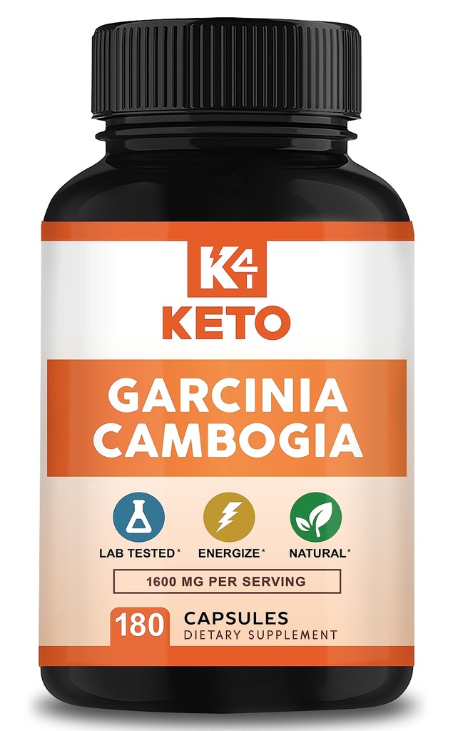 Garcinia Cambogia 1600 mg (180 capsules) - Pure Natural Extract Supplement Pillen - Gestandaardiseerde Garcinia Cambogia Alternatief voor druppels, gummies, vloeibare, thee en poeder