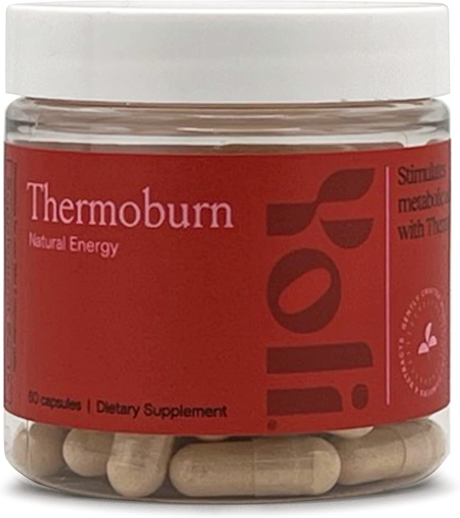 Yoli® Thermoburn Energy Supplement met Green Tea Leaf, Guarana, Choline, Raspberry Ketonen en Thermo-G merk Blend - Energie Vitamine, 60 Capsules