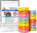 RiptGear Muggen Armbanden - 15 Pack van Muggen Armbanden voor kinderen en volwassenen, Insect armband, Citronella Polsband - DEET Gratis Muggen Polsbandjes, Camping Accessoires