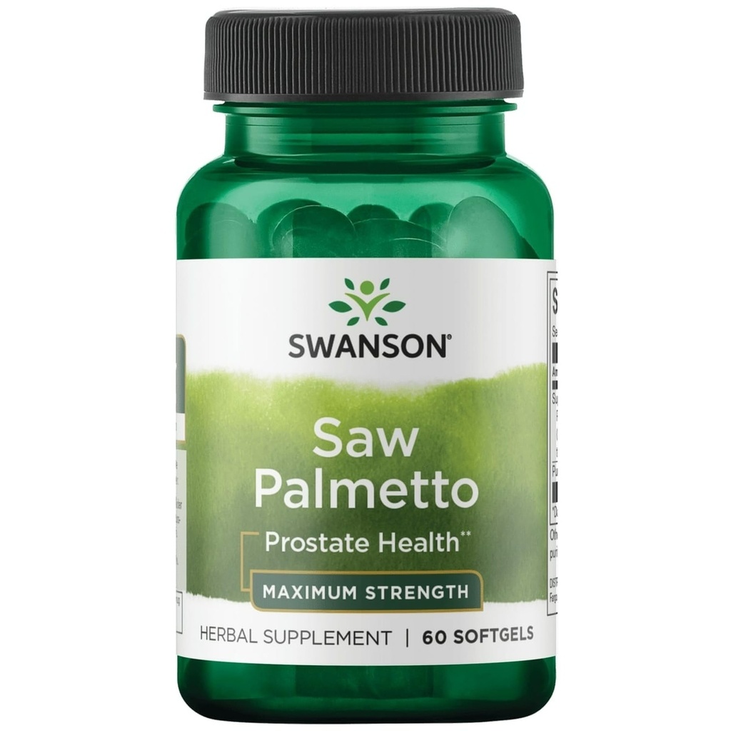 Swanson Saw Palmetto 320 Milligrammen 60 Sgels