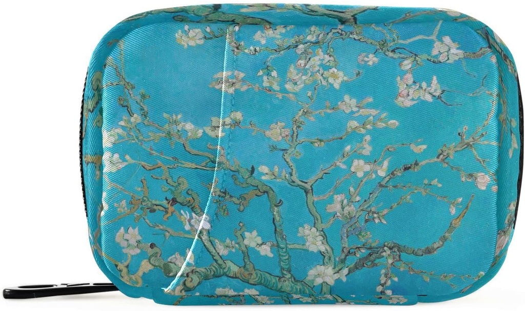 Pilule mignon Organisateur de voyage hebdomadaire Pill Box 7 Jour grande capacité Distributeur de pilules avec 8 pilules Conteneur Porte-vitamine quotidien Pilule Organisateur de bouteille Petite Pilule Cas Almond Blosso