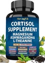Cortisol Supplementen voor vrouwen met Magnesium, Ashwagandha & L-Theanine. Cortisol Manager, Reducer, Detox, Lower en Control (59 Tellen)