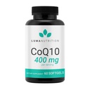 Luma Nutrition CoQ10 400mg Softgels - Coenzyme à haute absorption Q10 - Co Q-10 200mg / 400mg Par service - Santé cardiaque - 60 Softgels liquides