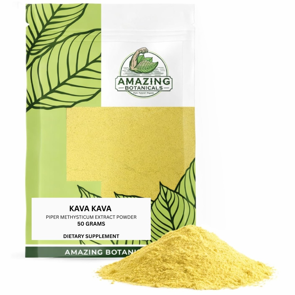 Premium Kava 70% Extract - High Potency Relaxation and Stress Relief Supplement - Natural Mood Booster, Kalmheid en Slaap (50 Gram)