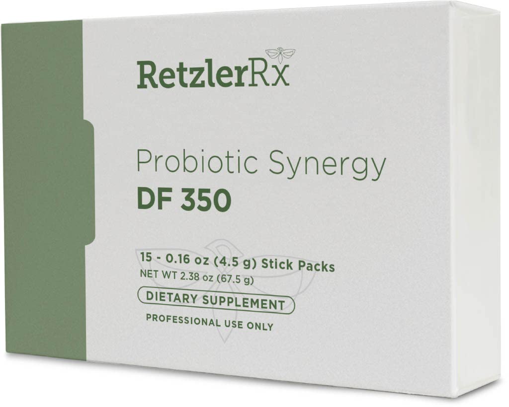 Probiotic Synergy DF 350 ® van Dr. RetzlerRxTM - 350 miljard CFU - Dairy-Free, High Potency 350 CFU 18-stam Probiotic Supplement - Ondersteunt Immune + Gut Health (15 Single Serving Stick Packs)