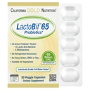 LactoBif probiotiques, 65 Bllion CFU, 20 souches probiotiques actives et cliniquement étudiées, sans soja, sans sucre, végétarienne, individuelle double feuille de plaquette scellée, 30 capsules de légumes