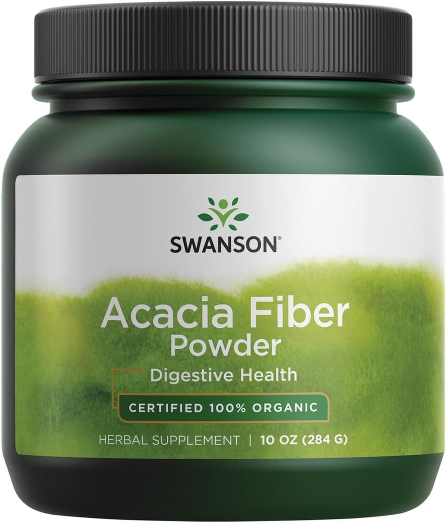 Swanson 100% Gecertificeerde Biologische Acacia Fiber Poeder 10 Ounce (284 g) Pwdr