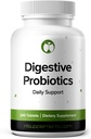 Probiotica voor de spijsvertering van de gezondheid ondersteunt Bloating & Regularity Supplement 240 Tablets 3 Miljard CFU (240, Digestieve Probiotica)