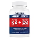 Weider Artery Health Supplement, vitamine K2 (180mcg) & vitamine D3 (5000iu), 90 Veggie Capsules
