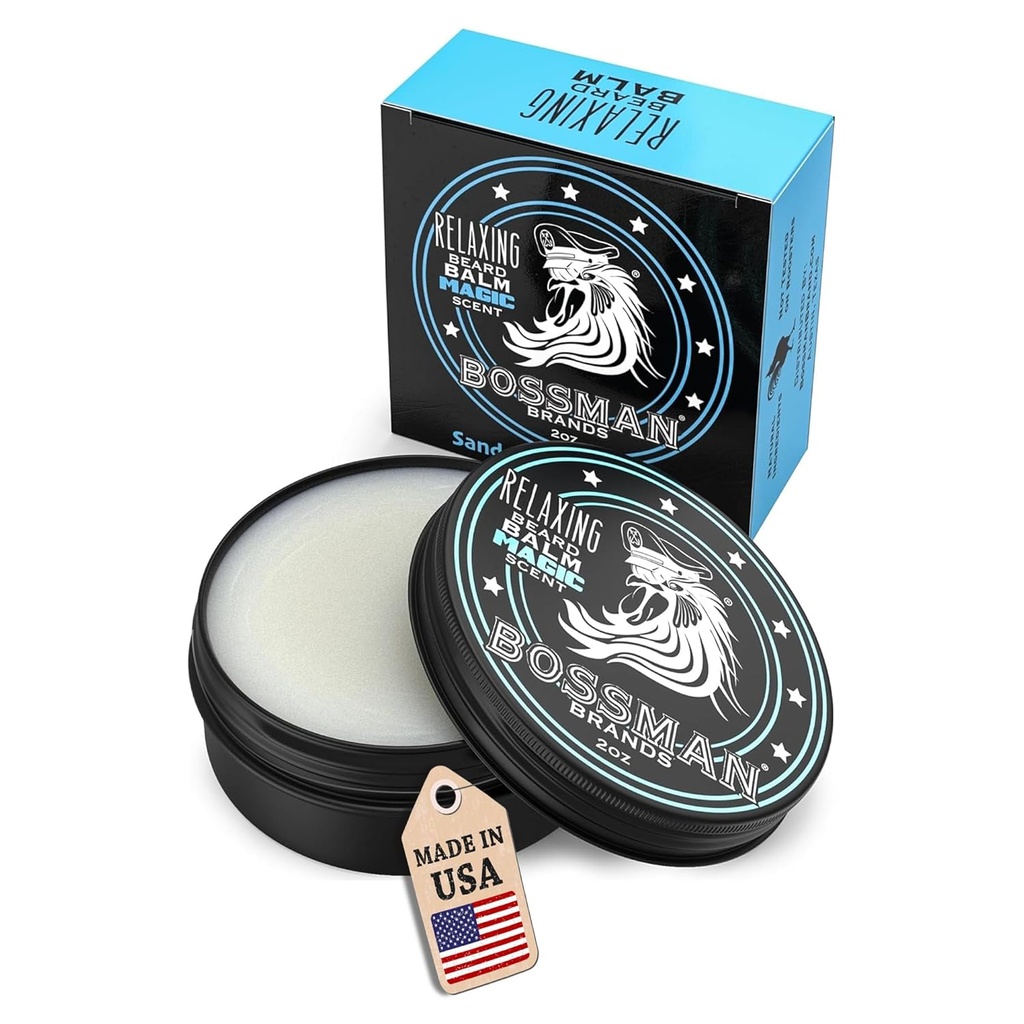 Bossman Relaxing Beard Balm for Men (Magic Scent) 