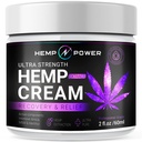 Hennep Power Joint Muscle Relief Cream, met Hemp, Menthol, MSM Arnica, Steun uw rug, spieren, gewrichten, nek, schouder, knie, zenuwen - 2 Fl Oz.