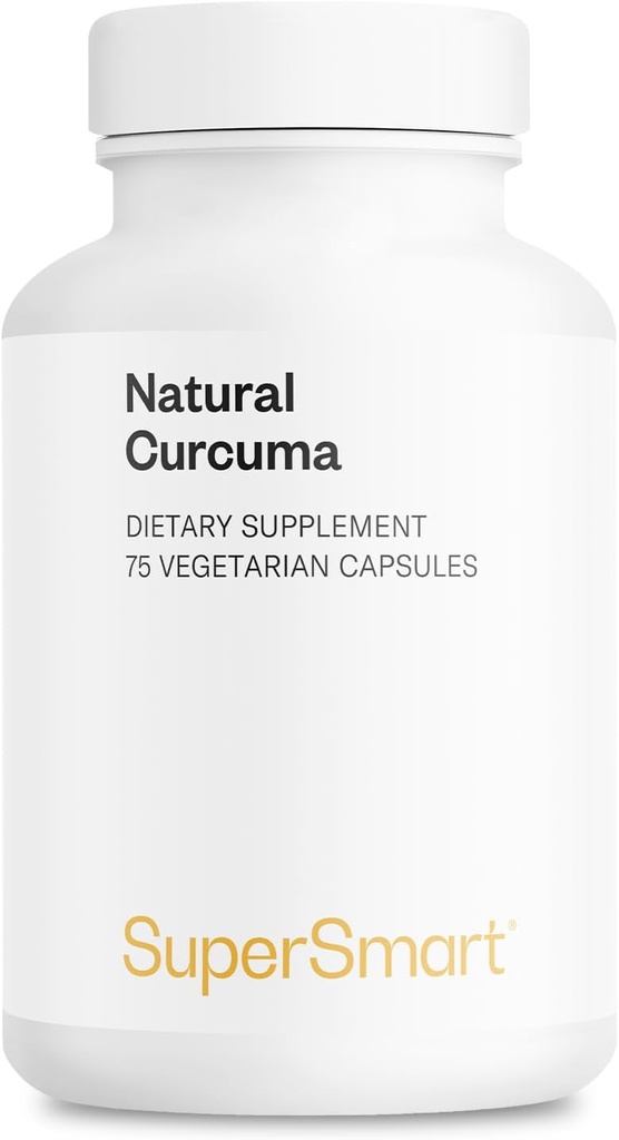 Supersmart - Natural Curcuma 2500mg per dag (High Potency) - Curcuma Longa Extract supplement - Tumerische Curcuma 95% Curcuminoïden Niet-GMO & Glutenvrij - 75 Vegetarische Capsules