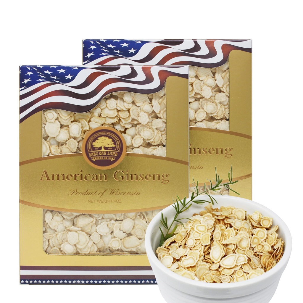 2 Dozen van Amerikaanse Ginseng Slices uit Wisconsin, Amerikaanse Wisconsin Ginseng Slices Wortel voor thee, Energie voor mannen Vrouwen Geestelijke Gezondheid Boosts Immuniteit, Glutenvrij, 