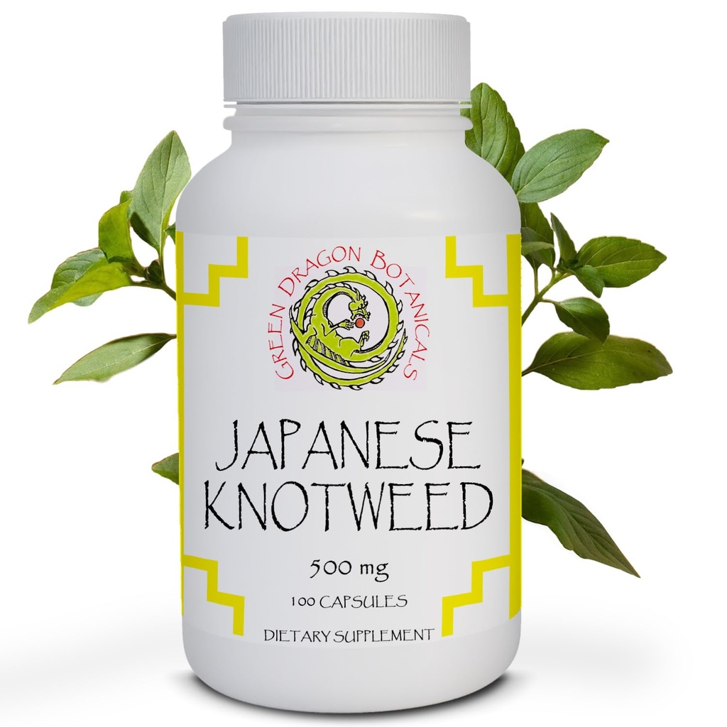 Japanse Knotweed Capsules 500 mg 100 Capsules Made in USA - Natural Source of Resveratrol Immune Support Supplement Non-GMO Glutenvrije Vegetarische Japanse Knotweed Root for Cardiovascular Health.*