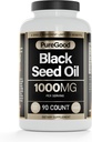 Black Seed Oil Capsules, 500 Mg, Cold Pressed High Potency Digestieve Hulp, 90 Tel 100% Niet GGO Pure Black Cumin Seed Oil Capsules