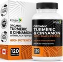 Renew Actives Organic Turmeric 474MG & Cinnamon 50MG per 2 Capsules 