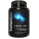 Intelligent Labs 1MG 5-MTHF Methylfolaat, 120 Capsules, 120 Days Supply, Best Value Folic Acid Supplement as Quatrefolic, Actived Folate, 1MG = 1000mcg, 5 methyltetrahydrofolaat