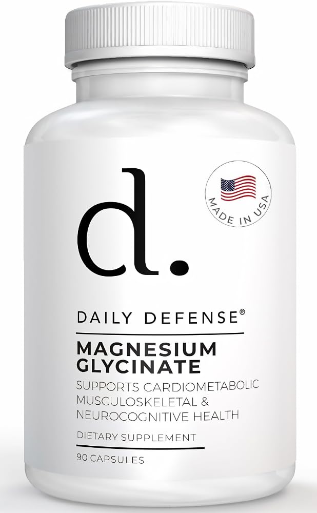 Glycinat de magnésium 200mg – Bisglycinate de magnésium chélaté pour la relaxation musculaire, la santé cardiaque et le métabolisme – Supplément de 90 capsules, fabriqué aux États-Unis