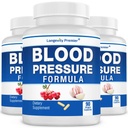 [3-Battle Value Pack] Longevity Blood Pressure Formula - met 12+ Natural Herbs. Dieetondersteuningssupplement