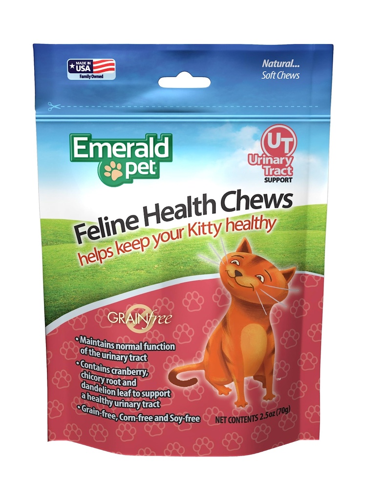 Smaragd Pet Feline Gezondheid Kauwen UT Ondersteuning Natuurlijke Grain Gratis Urinaire Track Gezondheid Katten Kauwen 