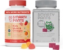 SmartyBants Kids Multivitamine Gummies & Kids Mineral Kauwen: Multivitamine met Omega 3 Visolie (EPA/DHA) en Multimineral met Magnesium Citroen & Calcium, 30 dagen levering Elke